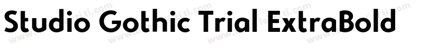 Studio Gothic Trial ExtraBold Itali字体转换